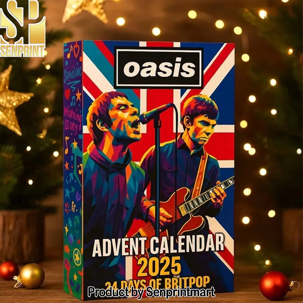 Oasis Britpop 24 Days Of Rock Music Collectibles Holiday Treasure Box 2025