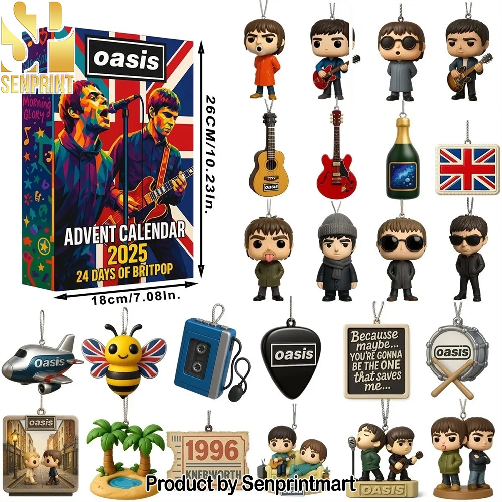 Oasis Britpop 24 Days Of Rock Music Collectibles Holiday Treasure Box 2025 Oasis Britpop 24 Days Of Rock Music Collectibles Holiday Treasure Box 2025