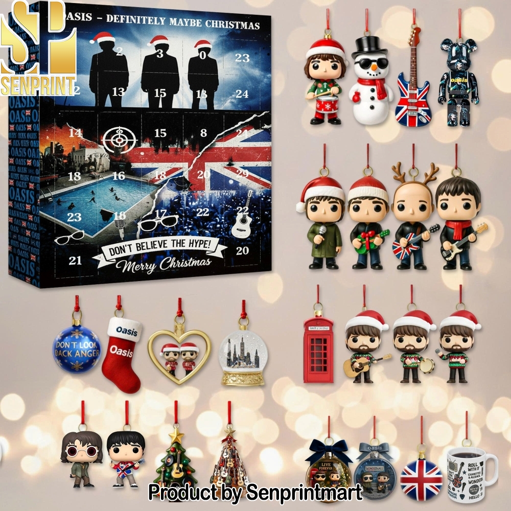 Oasis Definitely Maybe Christmas Holiday Surprise Calendar 2025