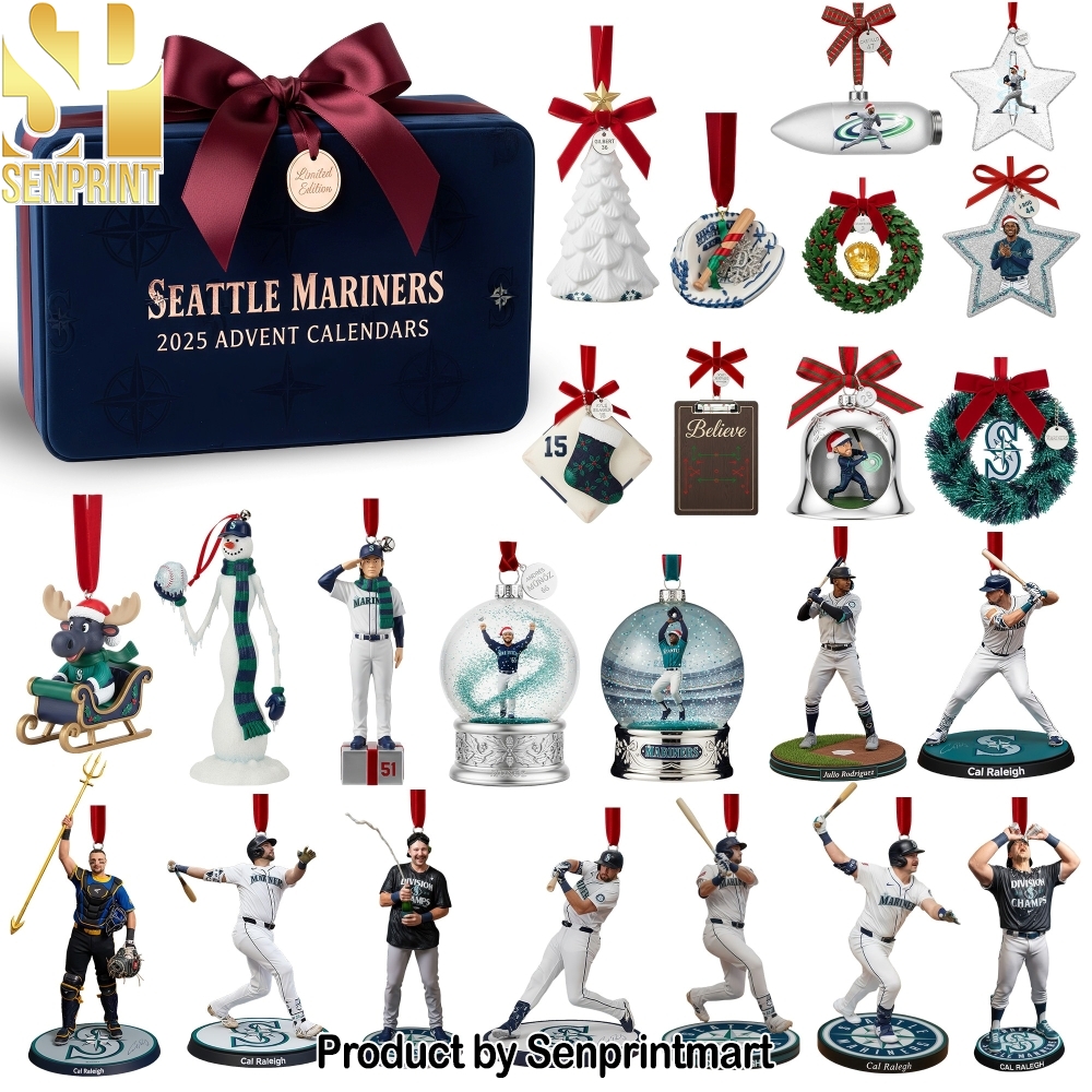 Official Seattle Mariners Christmas Holiday Treasure Box 2025