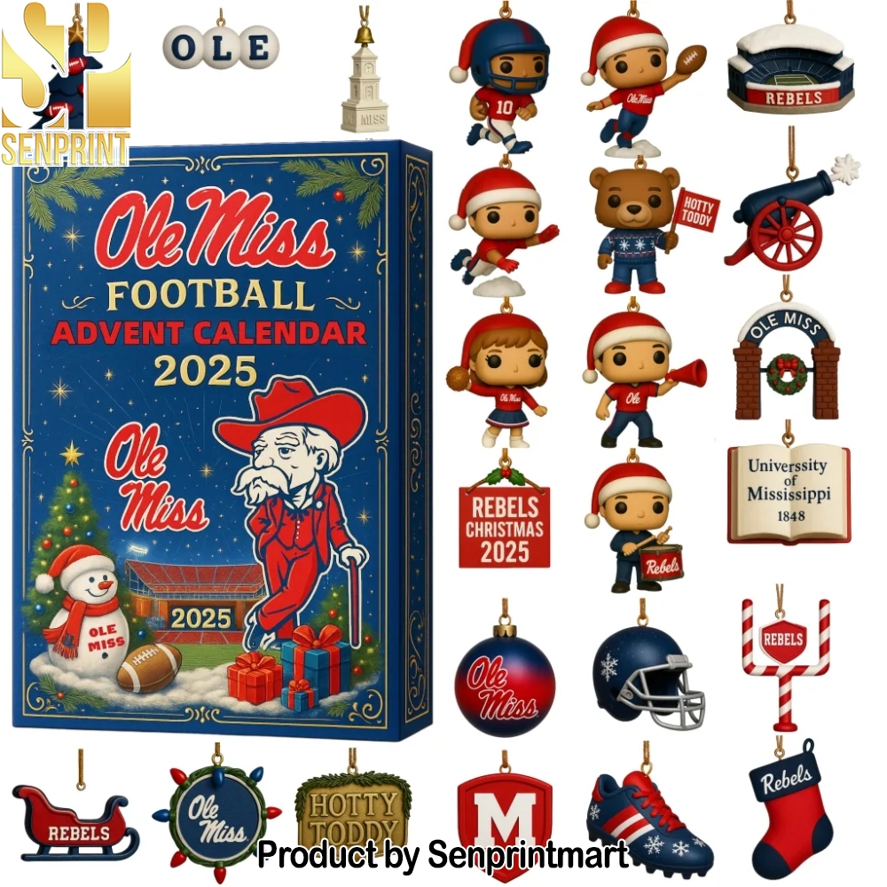 Ole Miss Rebels Football Holiday Treasure Box 2025