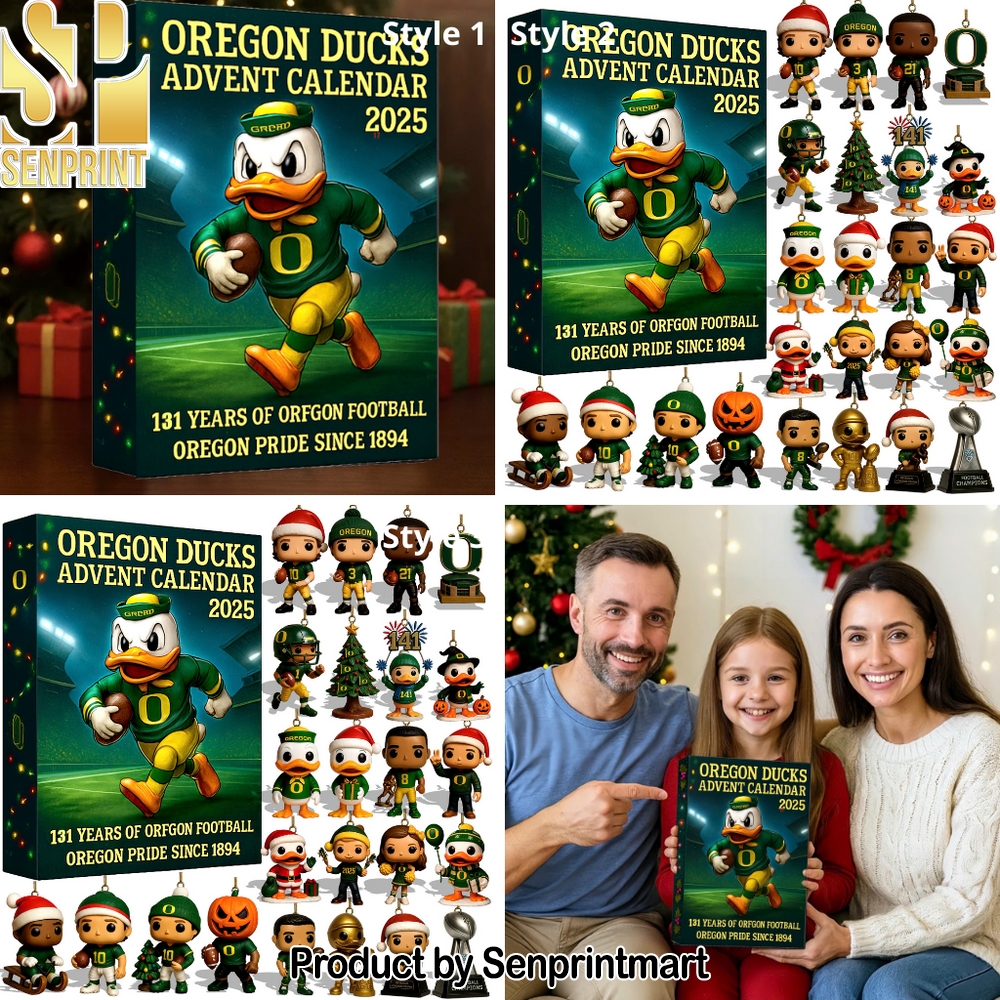 Oregon Ducks Christmas Daily Gift Box 2025
