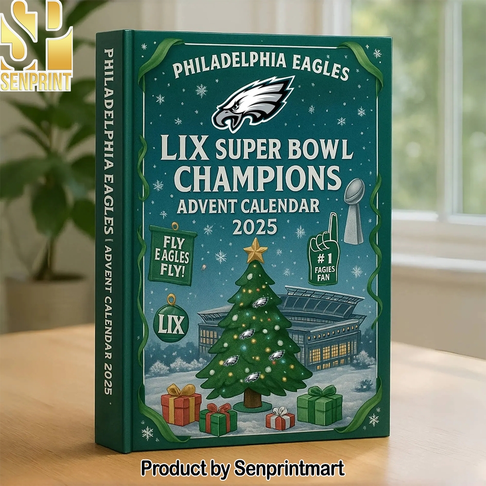 Philadelphia Eagles Lix Super Bowl Champions 24 Days of Christmas Box 2025