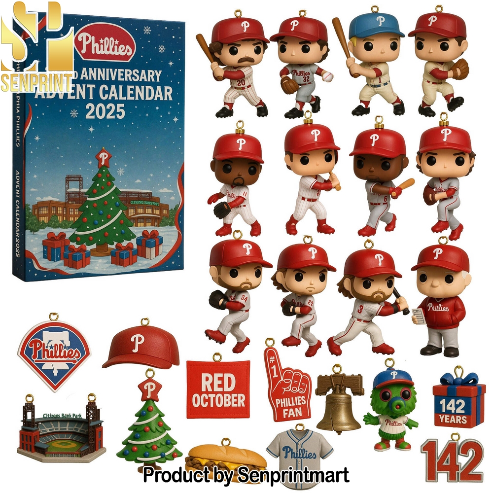 Philadelphia Phillies 142nd Anniversary 2025 Advent Calendar Box 2025