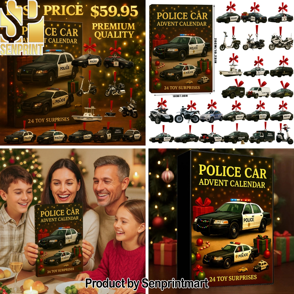 Police Car Holiday Surprise Calendar 2025