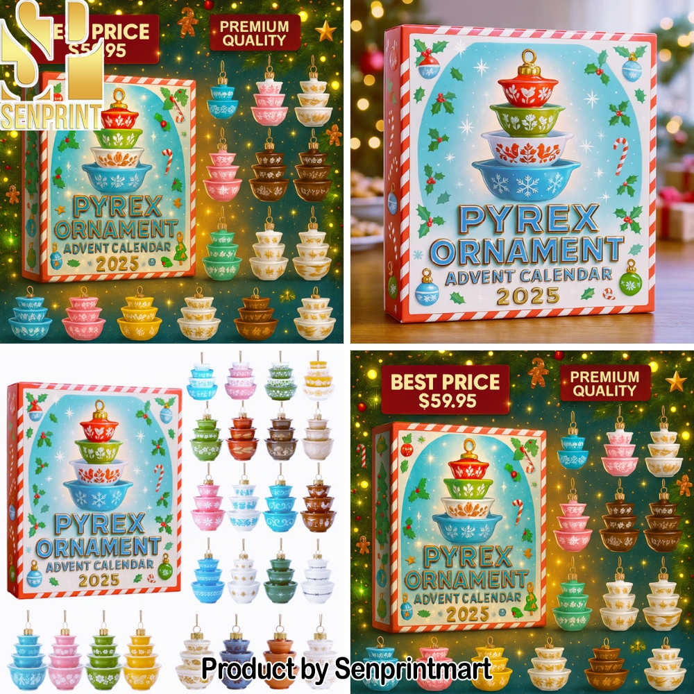 Pyrex Ornament Christmas Gift Calendar 2025