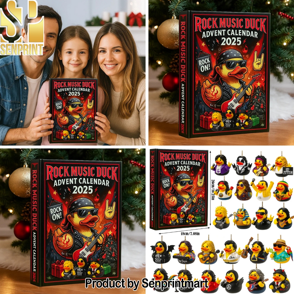 Rock Rubber Duck Christmas Gift Calendar 2025