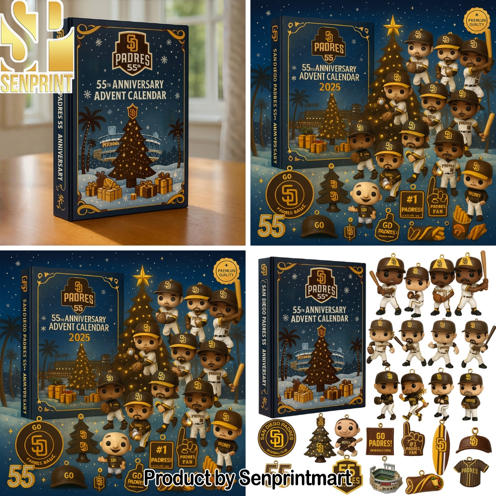 San Diego Padres 55th Anniversary Festive Countdown Calendar 2025