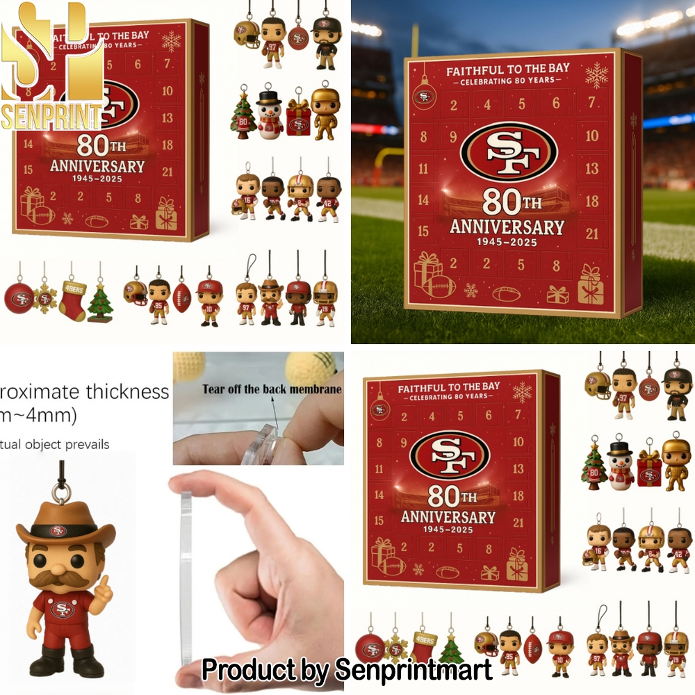 San Francisco 49ers – 80th Anniversary Christmas Daily Gift Box 2025