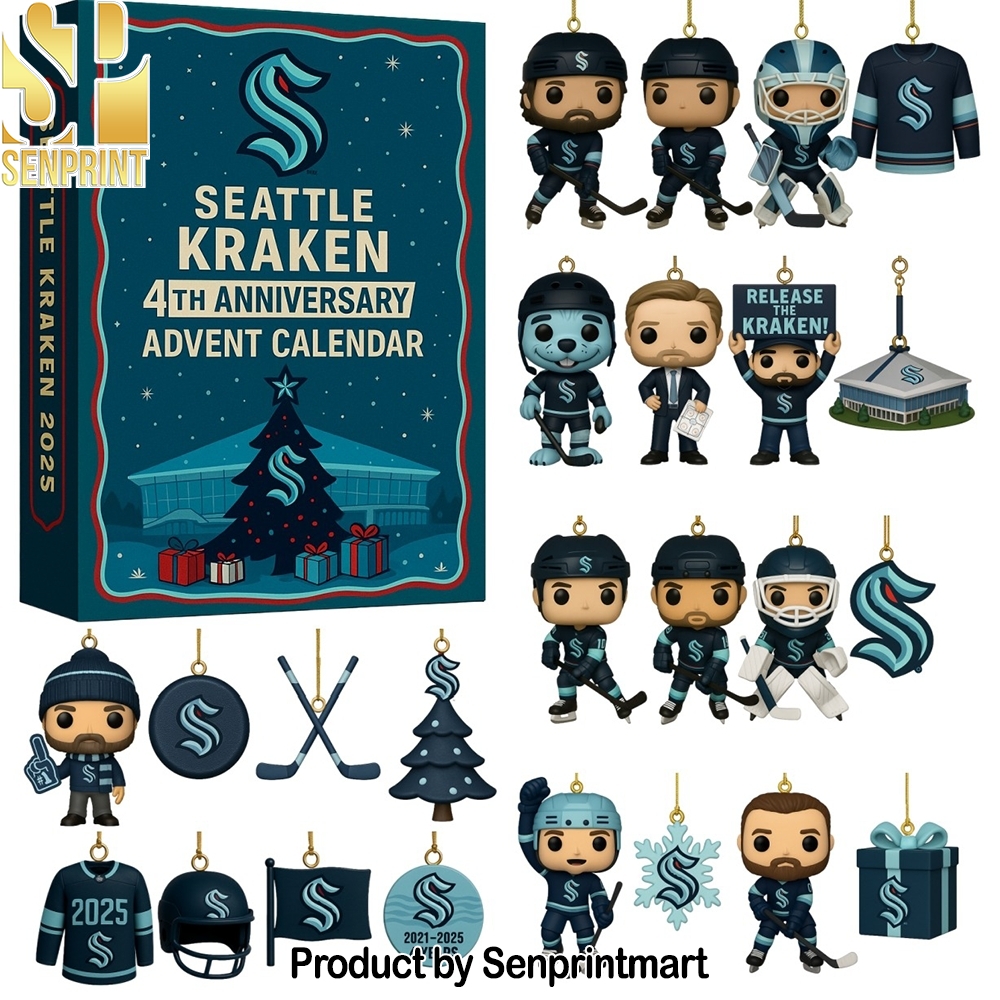 Seattle Kraken 4Th Anniversary 2025 Christmas Mystery Box 2025