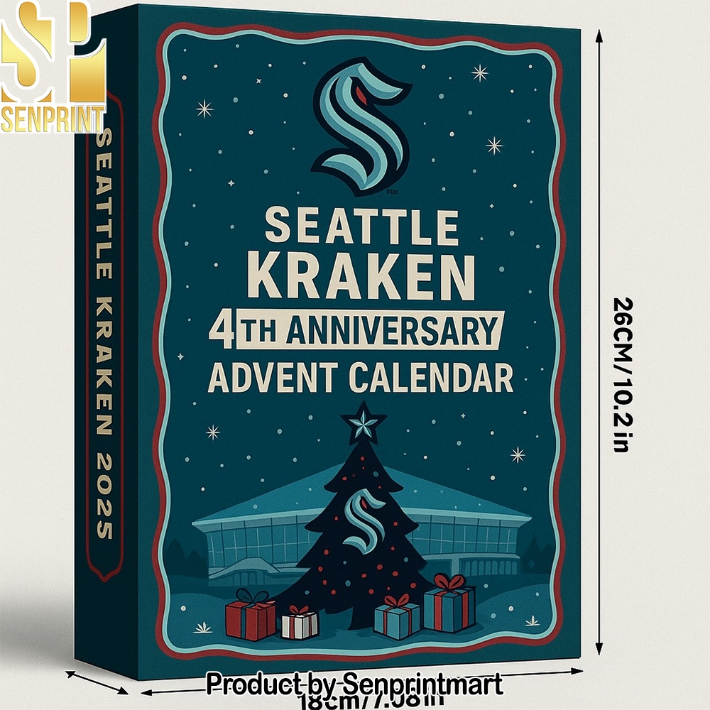 Seattle Kraken 4Th Anniversary 2025 Christmas Mystery Box 2025 Seattle Kraken 4Th Anniversary 2025 Christmas Mystery Box 2025
