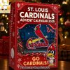 St Louis Cardinals 125th Anniversary 2025 Advent Calendar Box 2025