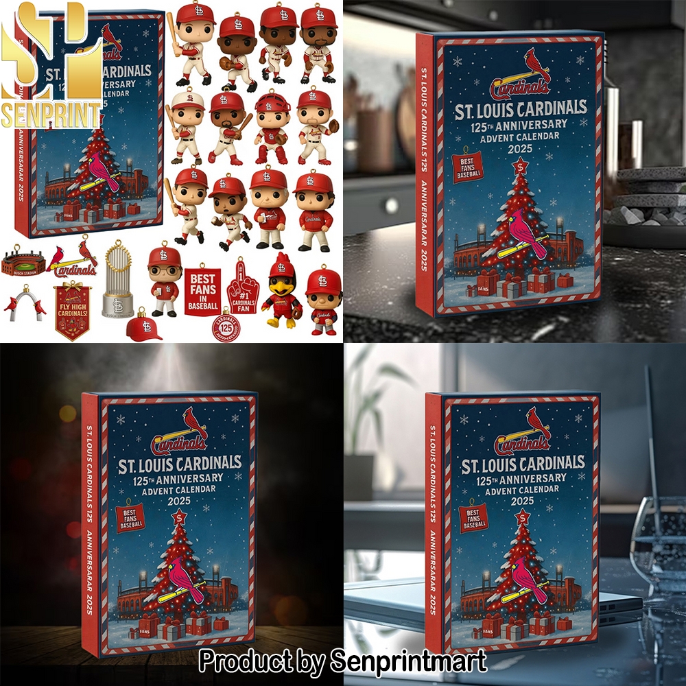 St Louis Cardinals 125th Anniversary Christmas Gift Calendar 2025