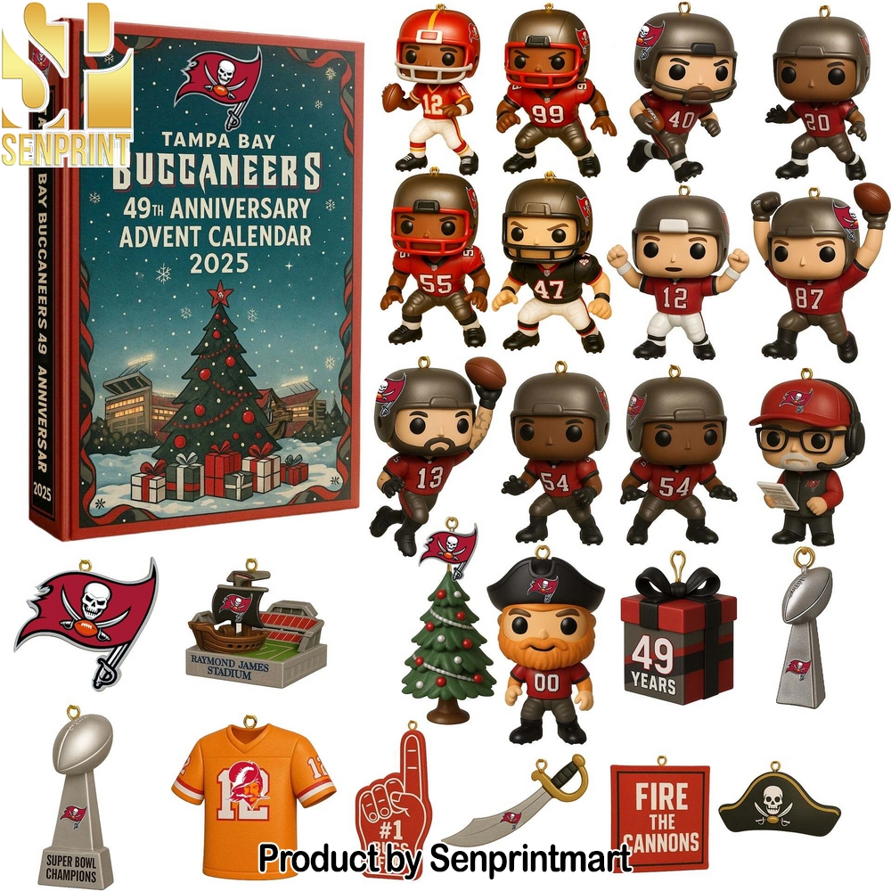 Tampa Bay Buccaneers 49th Anniversary 2025 Advent Calendar Box 2025