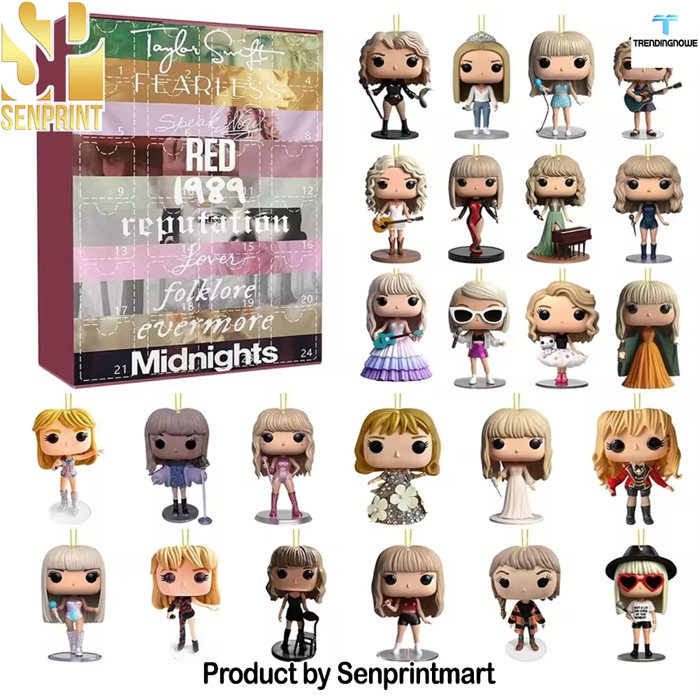 Taylor Swift 24 Acrylic Figure Dolls Xmas Countdown Gift Holiday Surprise Calendar 2025