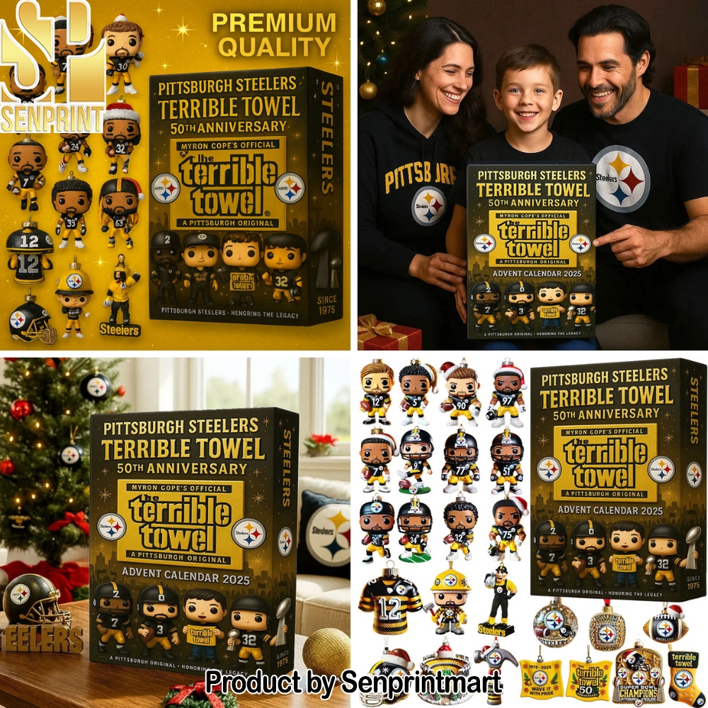 Terrible Towel Pittsburgh Steelers 50th Anniversary Holiday Gift Box 2025