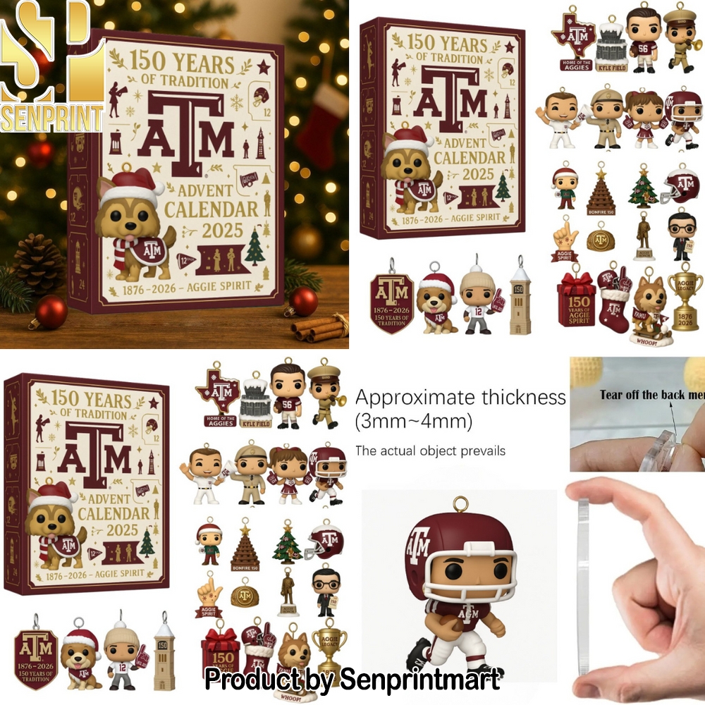 Texas A M Aggies Anniversary Christmas Countdown Calendar 2025