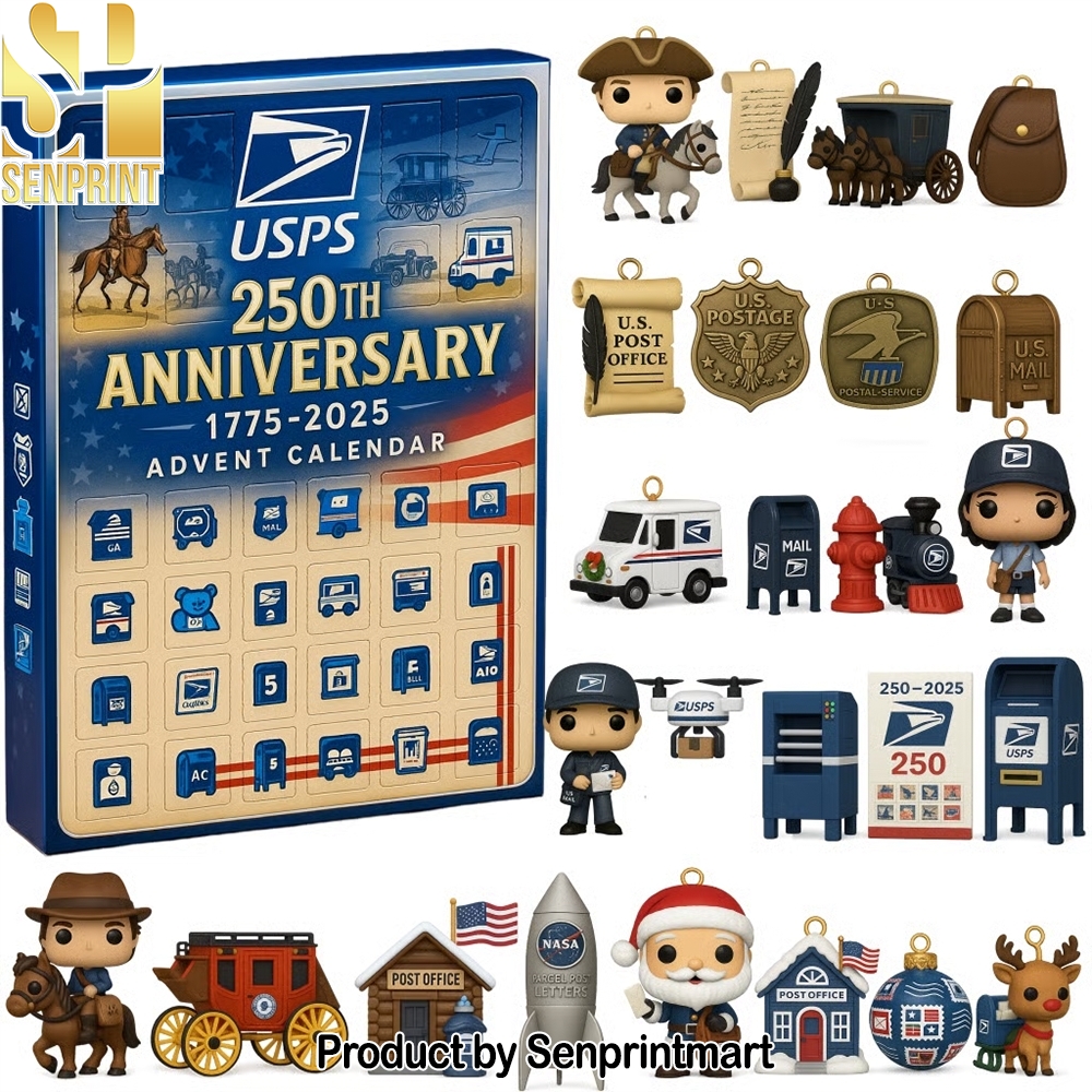 USPS 250Th Anniversary Xmas Countdown Box 2025