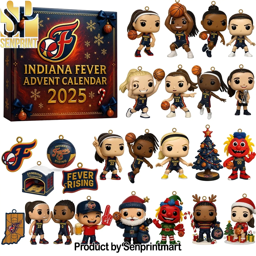 WNBA Basketball Indiana Fever Xmas Countdown Box 2025