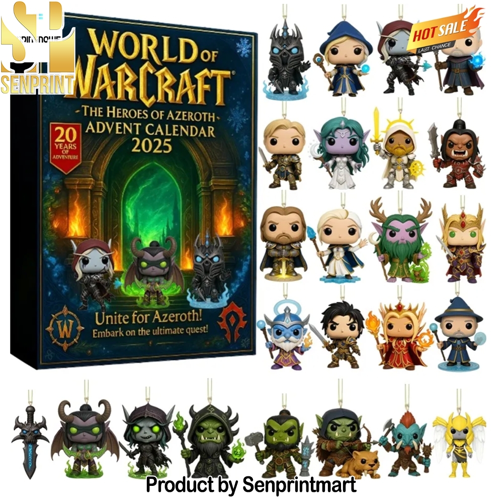 World Of Warcraft Heroes Of Azeroth Holiday Countdown Box 2025