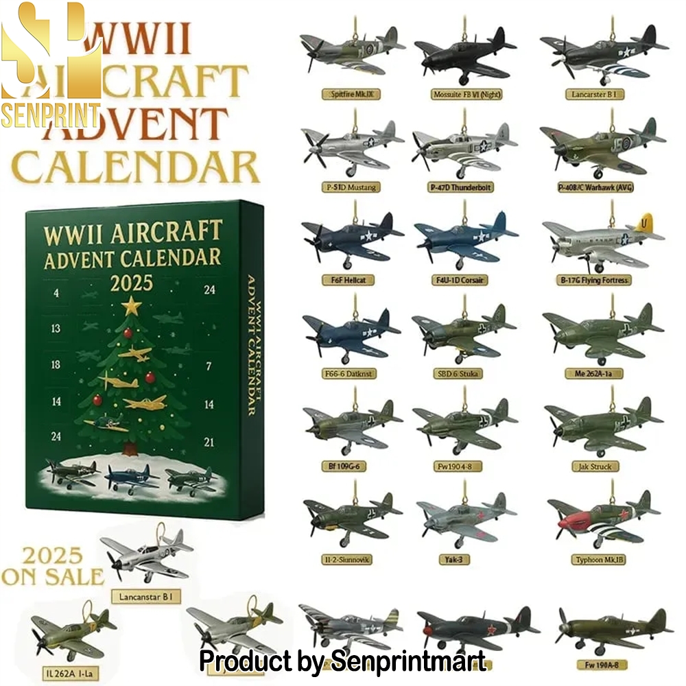 WWII Aircraft 24 Iconic Warbirds Model Planes Gift Set 24 Days of Christmas Box 2025