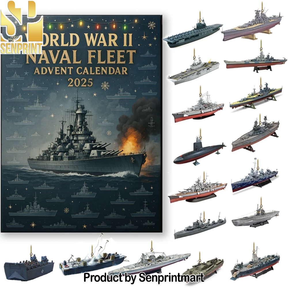 WWII Naval Fleet 24 Days Of Iconic Warships Christmas Surprise Box 2025