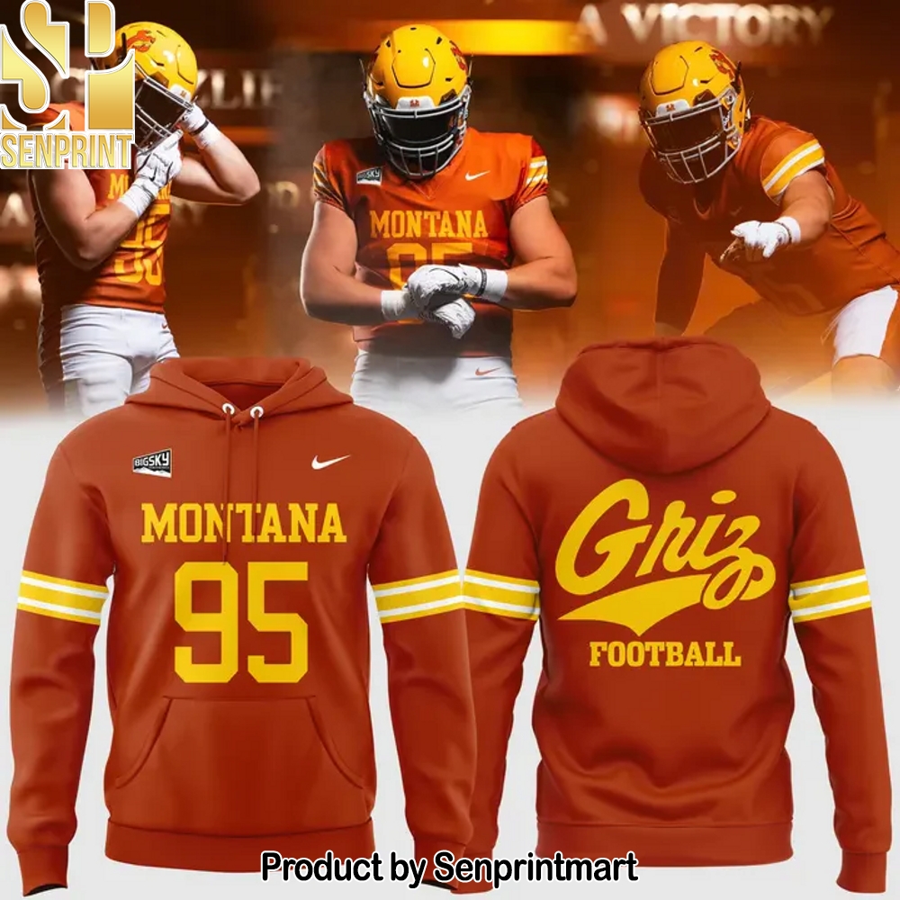 1995 Montana Grizzlies Throwbacks Uniform Hoodie – Sports Fan Outfit 2640