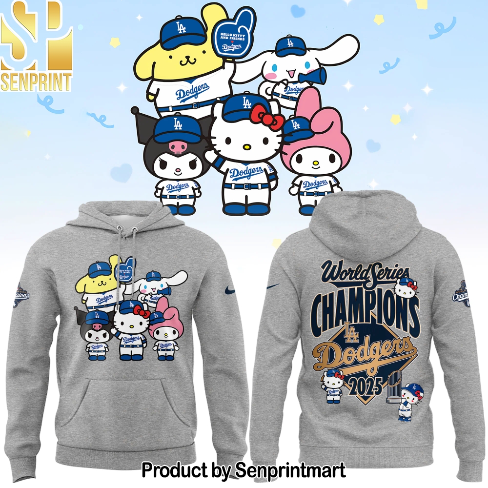 2025 HELLO KITTY x DODGERS CHAMPIONS Unisex Shirt – Sports Fan Outfit 3678