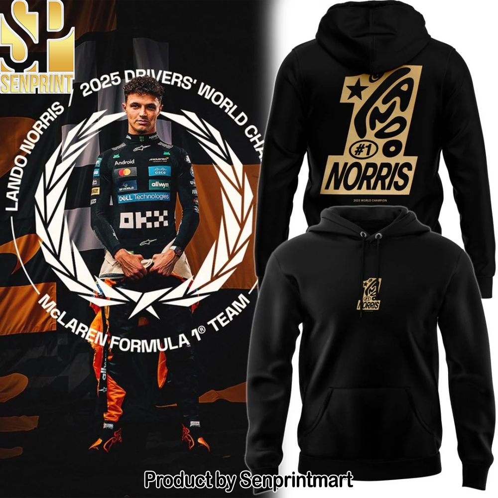 2025 Lando Norris World Champions Unisex Shirt – Sports Fan Outfit 3368