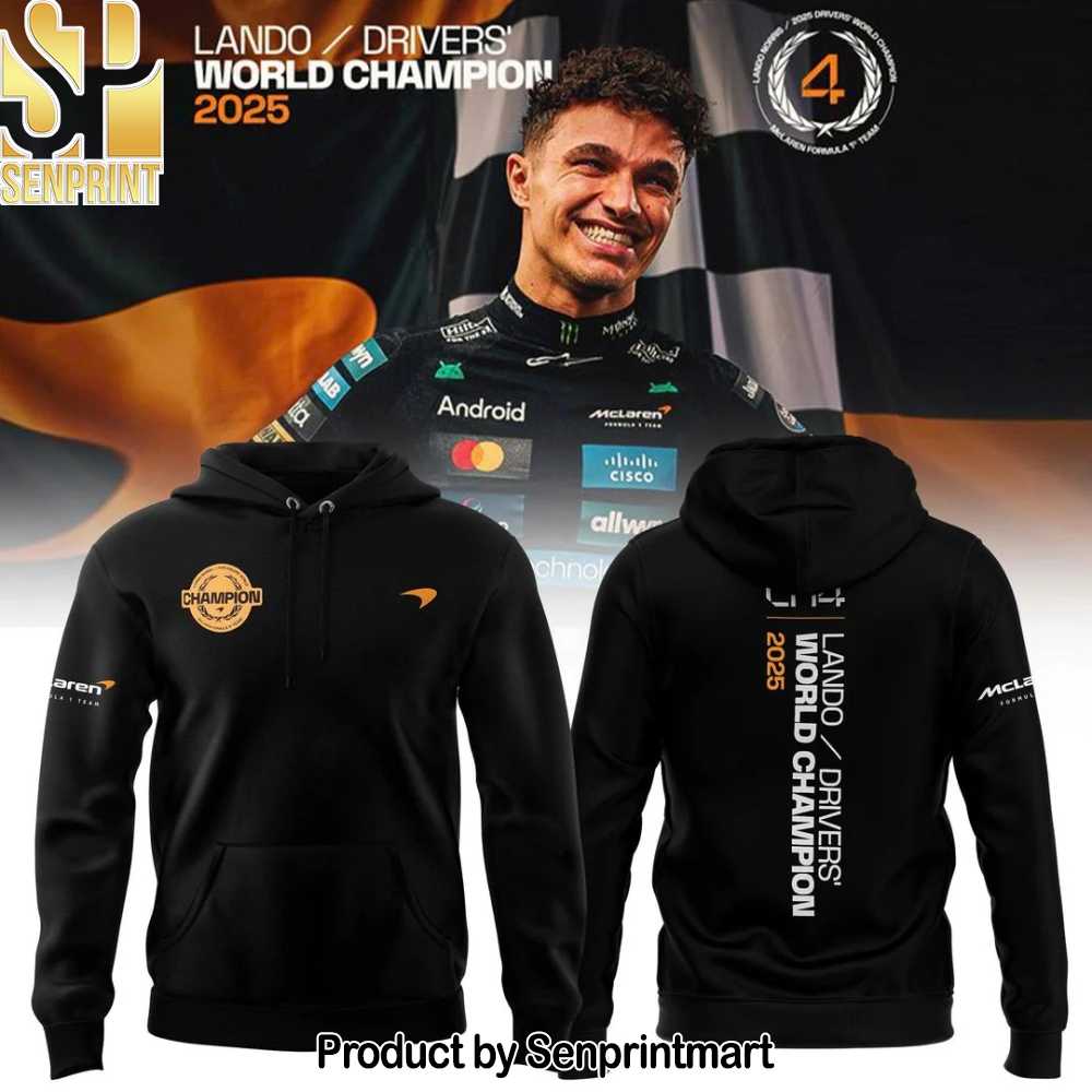 2025 Lando Norris World Champions Unisex Shirt – Sports Fan Outfit 3808