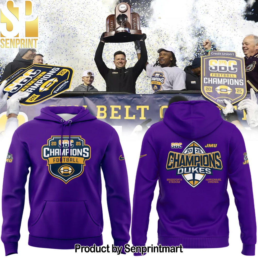 2025 limited edition Hoodie JMU Football Champions for fans – Sports Fan Outfit 3359