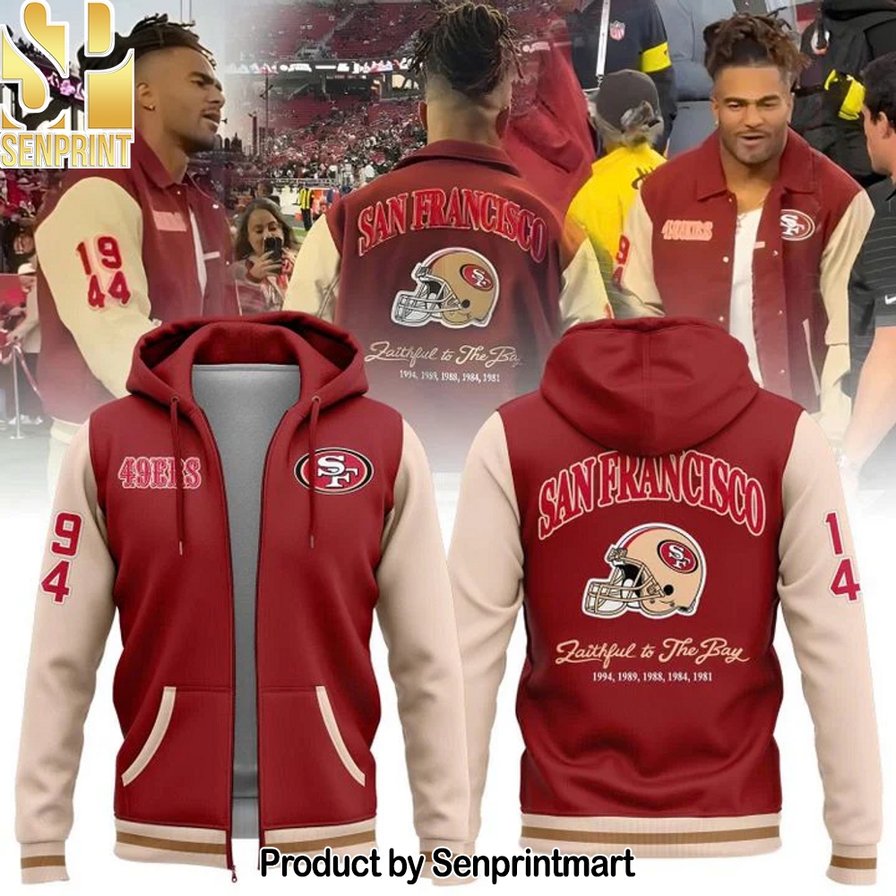 2025 Limited edition zip hoodie Fred Warner for fans San Francisco 49ers – Sports Fan Outfit 3632