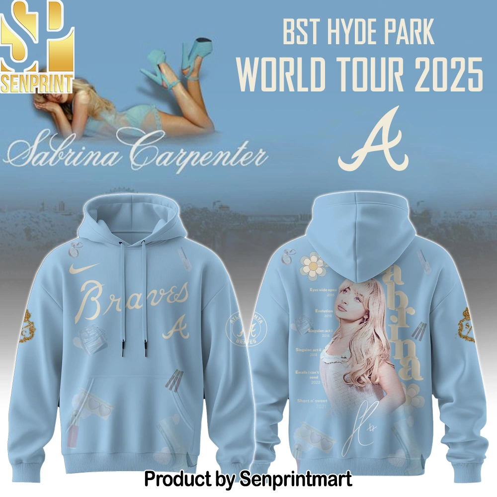 A Braves x Sabrina Carpenter _Short n’ Sweet Tour_ Full Printing Shirt – Sports Fan Outfit 4125