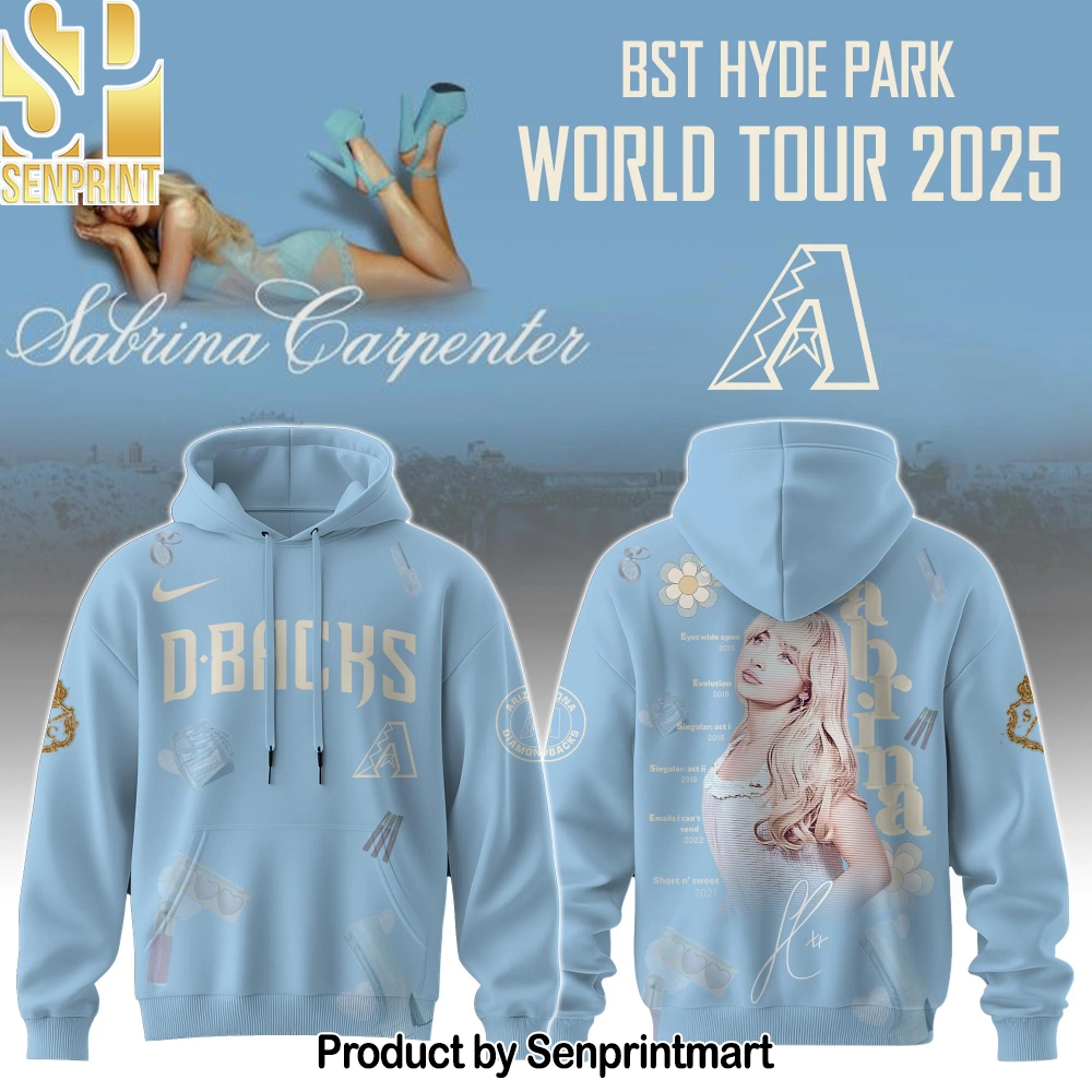 A Diamondbacks x Sabrina Carpenter _Short n’ Sweet Tour_ Full Printing Shirt – Sports Fan Outfit 4150