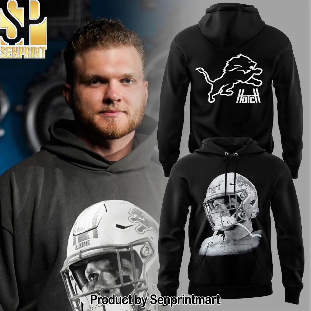 Aidan Hutchinson Charcoal House of Hutch x Detroit Lions Game Face Hoodie – Sports Fan Outfit 4179