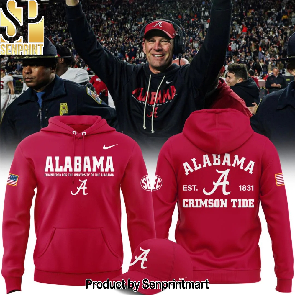 Alabama Football Red Hoodie 2025 – Sports Fan Outfit 1825