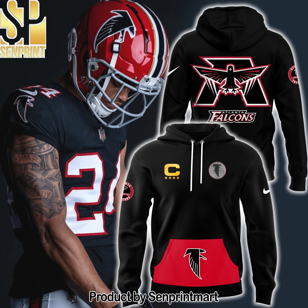 Atlanta Falcons Alternate Helmet Pullover Hoodie – Sports Fan Outfit 1524