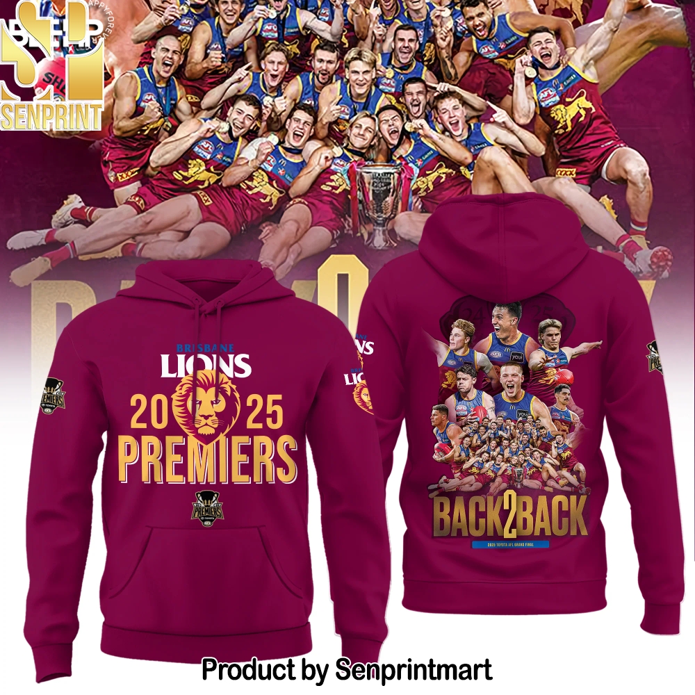 Brisbane Lions 2025 Premiers Hoodie – Sports Fan Outfit 1742