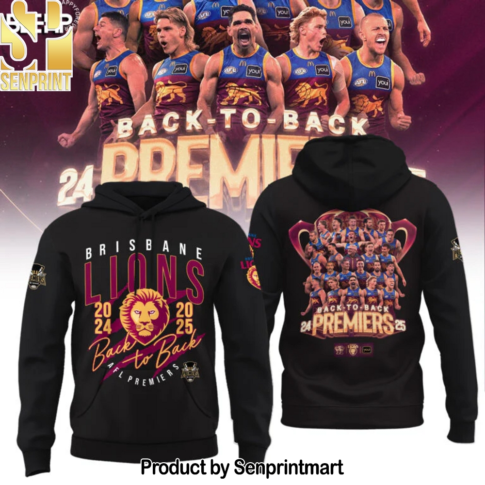Brisbane Lions 2025 Premiers Hoodie – Sports Fan Outfit 2051