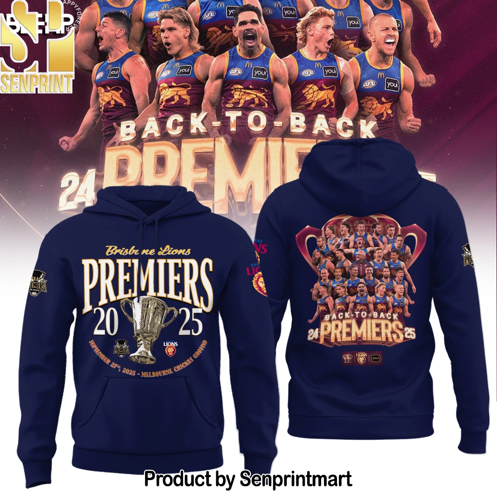 Brisbane Lions 2025 Premiers Hoodie – Sports Fan Outfit 2059