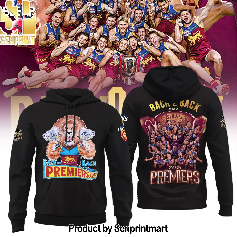 Brisbane Lions 2025 Premiers Hoodie – Sports Fan Outfit 2449
