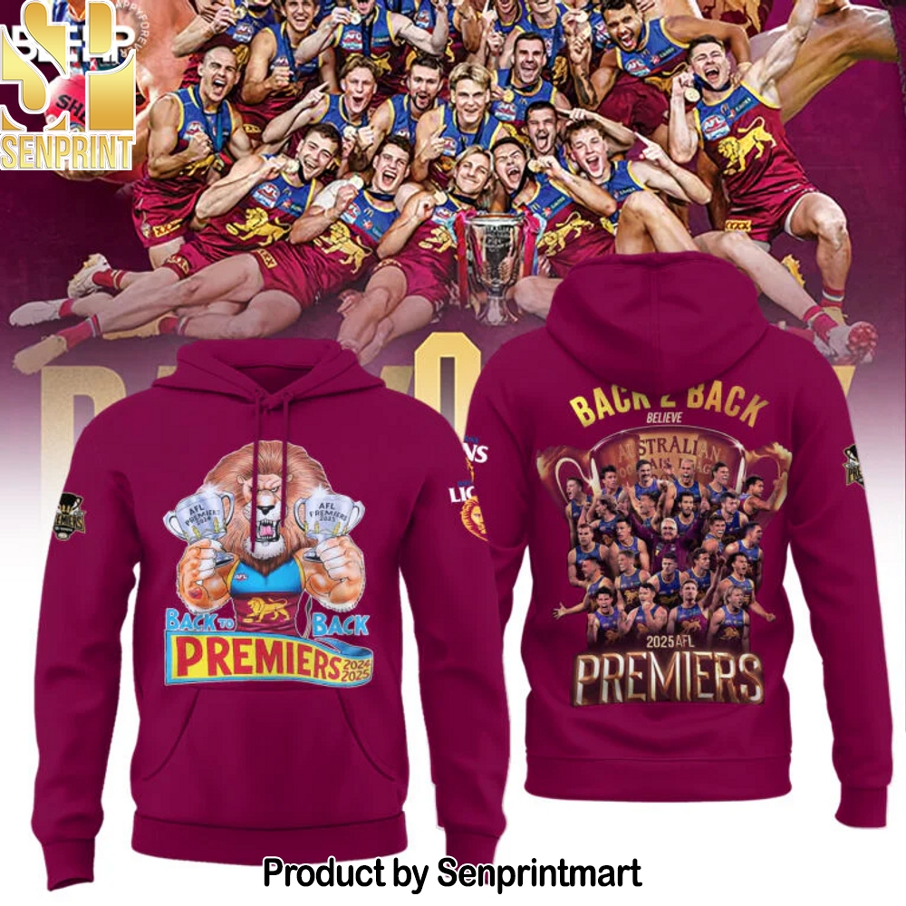Brisbane Lions 2025 Premiers Hoodie - Sports Fan Outfit 2450 Brisbane Lions 2025 Premiers Hoodie - Sports Fan Outfit 2450