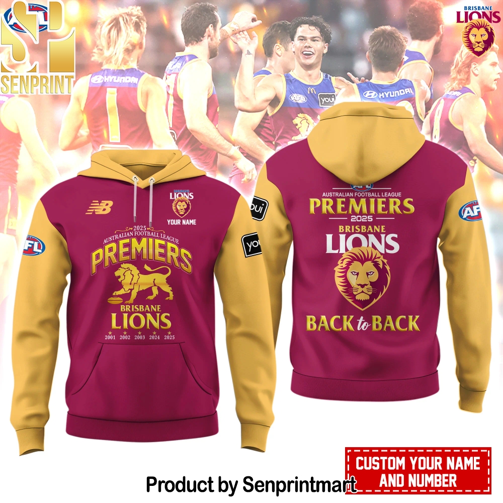 Brisbane Lions- AFL 2025 Champions Hoodie – Sports Fan Outfit 1572