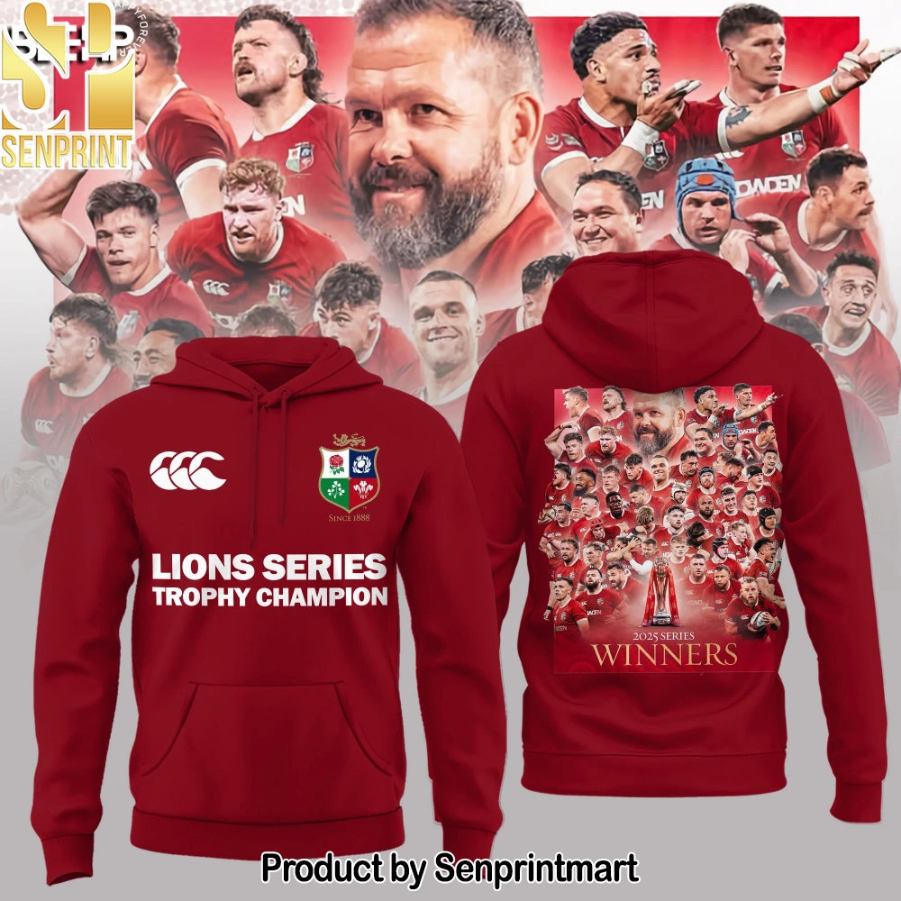 British & Irish Lions – Lions Series Trophy Champion Hoodie – Sports Fan Outfit 2477