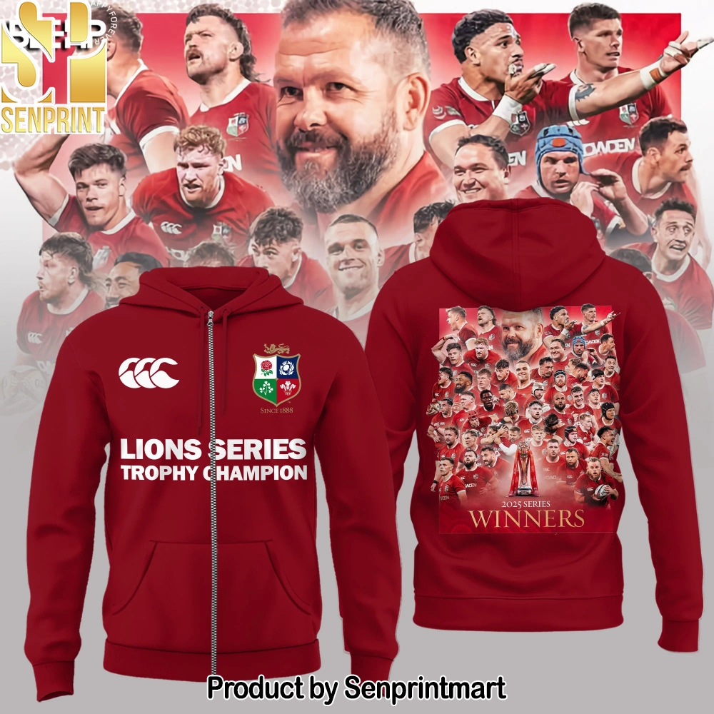 British Irish Lions – Lions Series Trophy Champion 3D Unisex Shirt – Sports Fan Outfit 3753