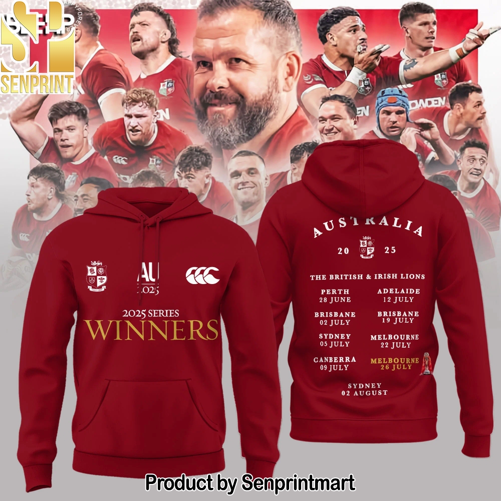 British Irish Lions – Lions Series Trophy Champion Hoodie – Sports Fan Outfit 2100
