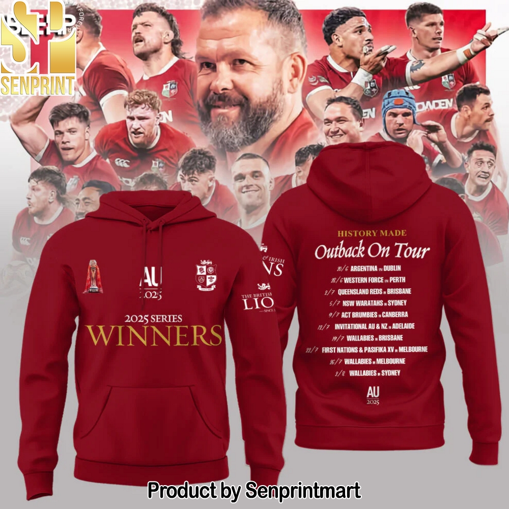 British Irish Lions – Lions Series Trophy Champion Hoodie – Sports Fan Outfit 3188