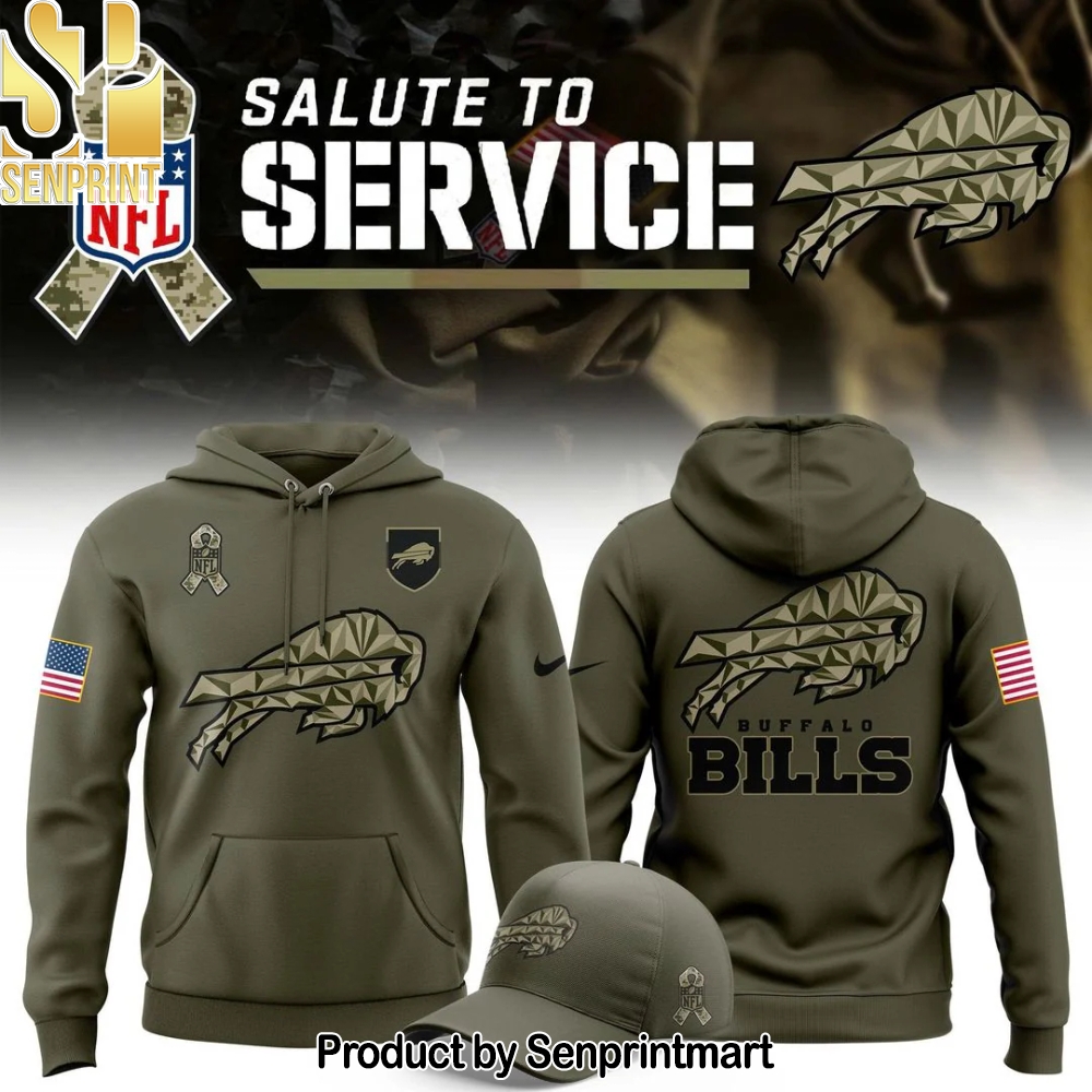 Buffalo Bills 2025 Salute to Service Sideline Standard Issue Hoodie – Sports Fan Outfit 2705