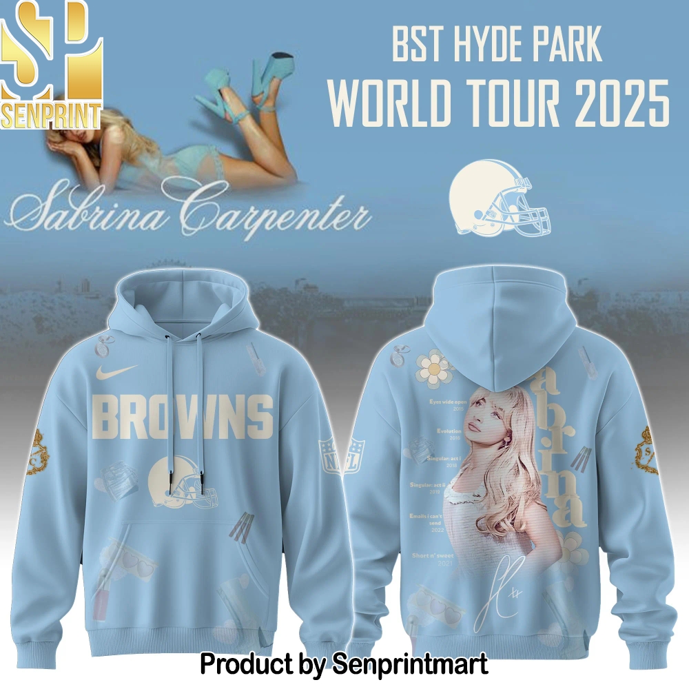 C Browns x Sabrina Carpenter _Short n’ Sweet Tour_ Full Printing Shirt – Sports Fan Outfit 4193