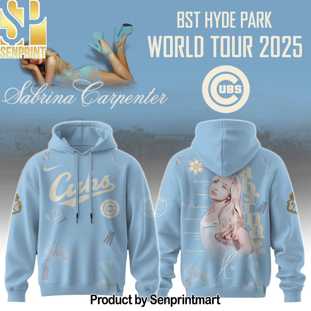 C Cubs x Sabrina Carpenter _Short n’ Sweet Tour_ Full Printing Shirt – Sports Fan Outfit 4195
